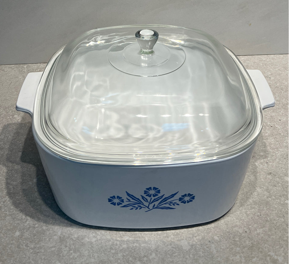 Covered Corning Ware Bowl