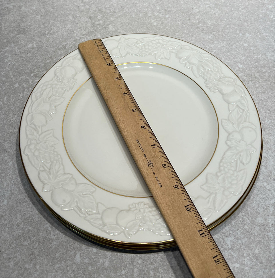 Set of 4 Lenox Fruit Of Life Dinner Plates