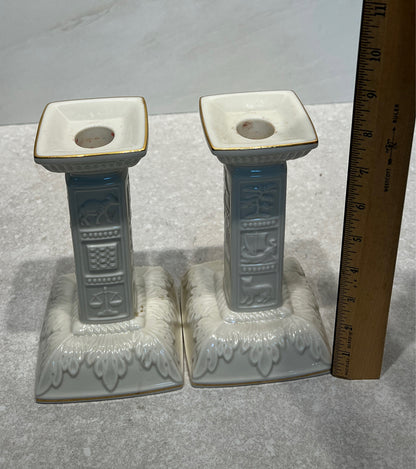 Pair Of Lenox Candle Holders