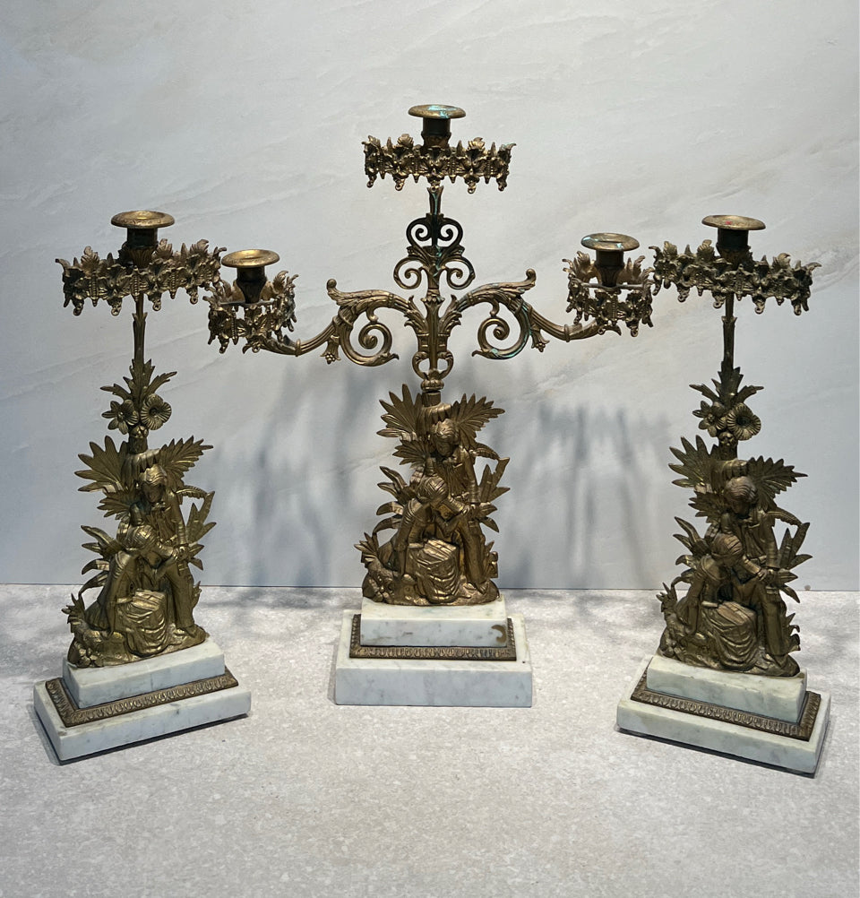 Three Piece Candle Holder Set