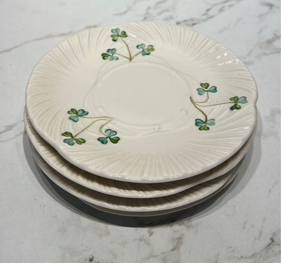 Set of 4 Belleek Plates