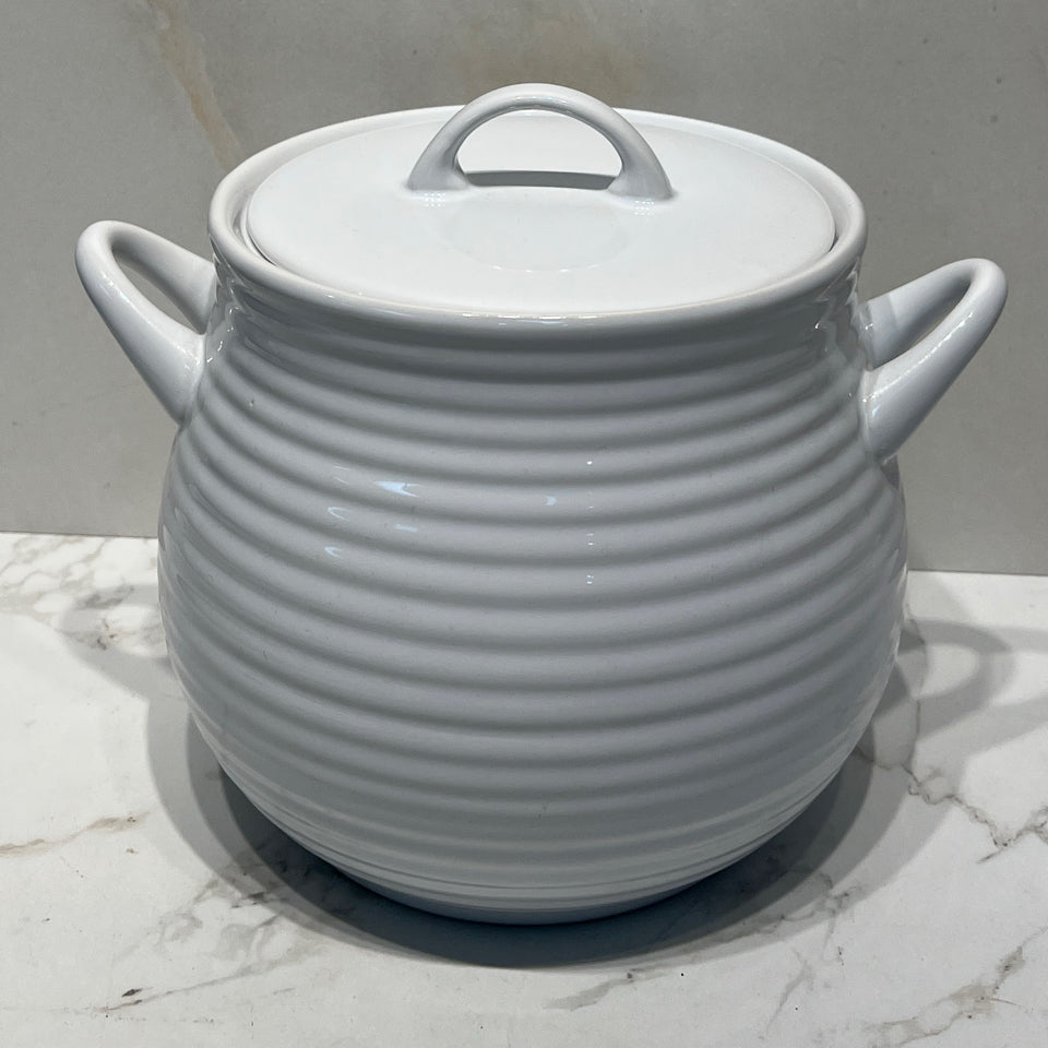Covered Crate and Barrel Bowl