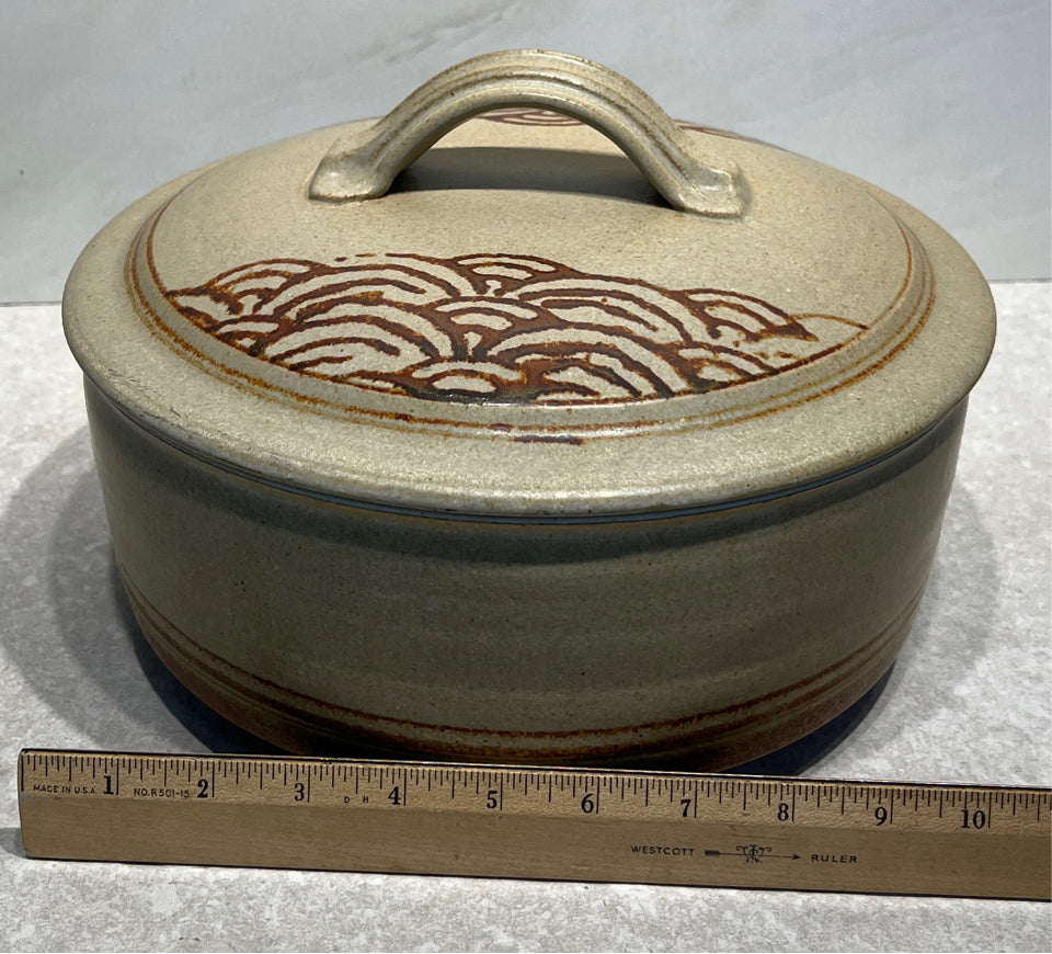 Pottery Covered Bowl