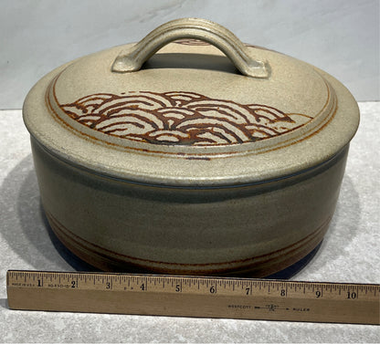 Pottery Covered Bowl