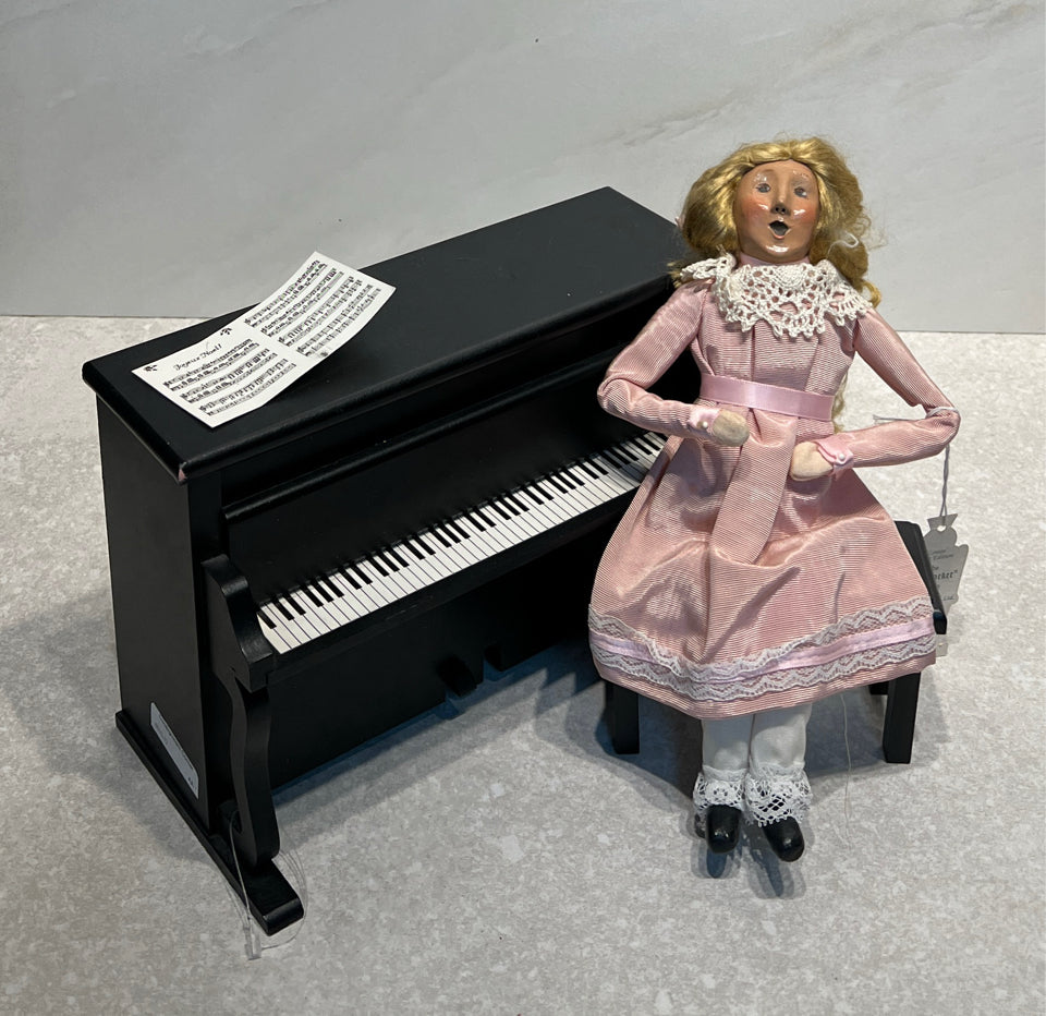 Byer's Choice Lady with Piano