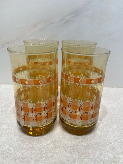Set of 4 Vintage Glasses
