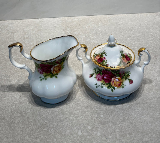Royal Albert Sugar and Creamer