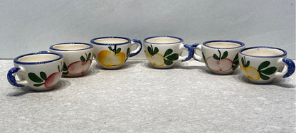 Set of 6 Mini  Mugs