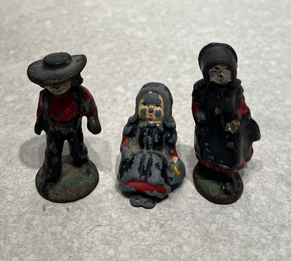 Set of 3 Old Figurines