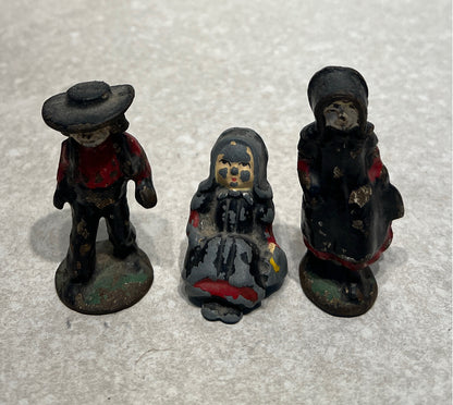 Set of 3 Old Figurines