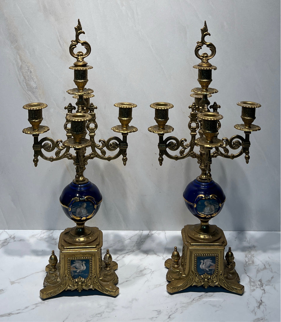 Pair Of Italy Candle Holders