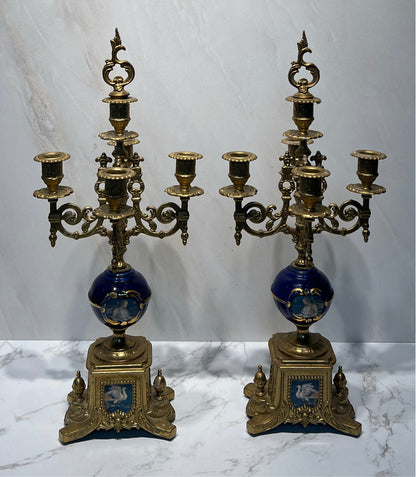 Pair Of Italy Candle Holders