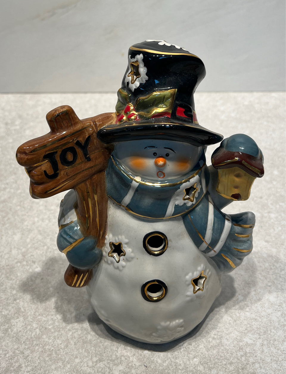 Snowman Candle Holder