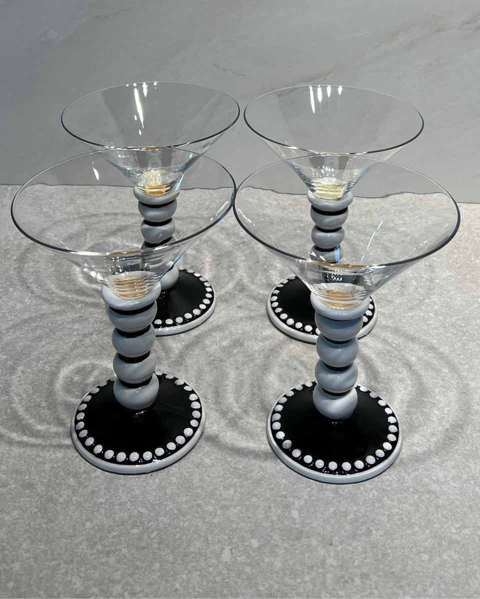 Set of 4 Martini Glasses