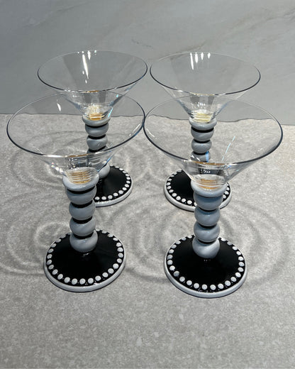 Set of 4 Martini Glasses