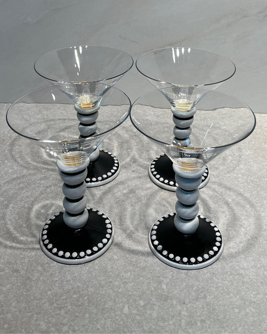 Set of 4 Martini Glasses