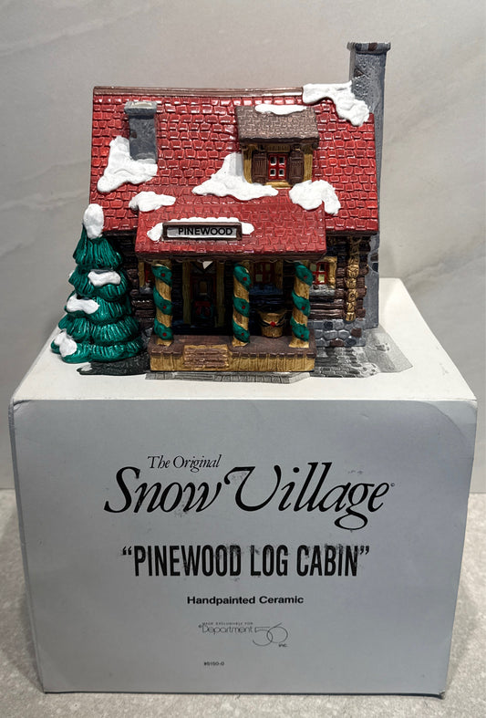 Dept. 56 Pinewood Log Cabin