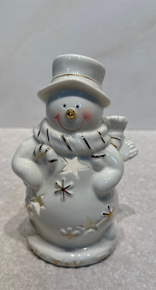 Snowman Candleholder