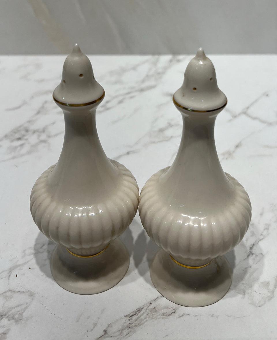 Pair Of Lenox Salt And Pepper Shakers