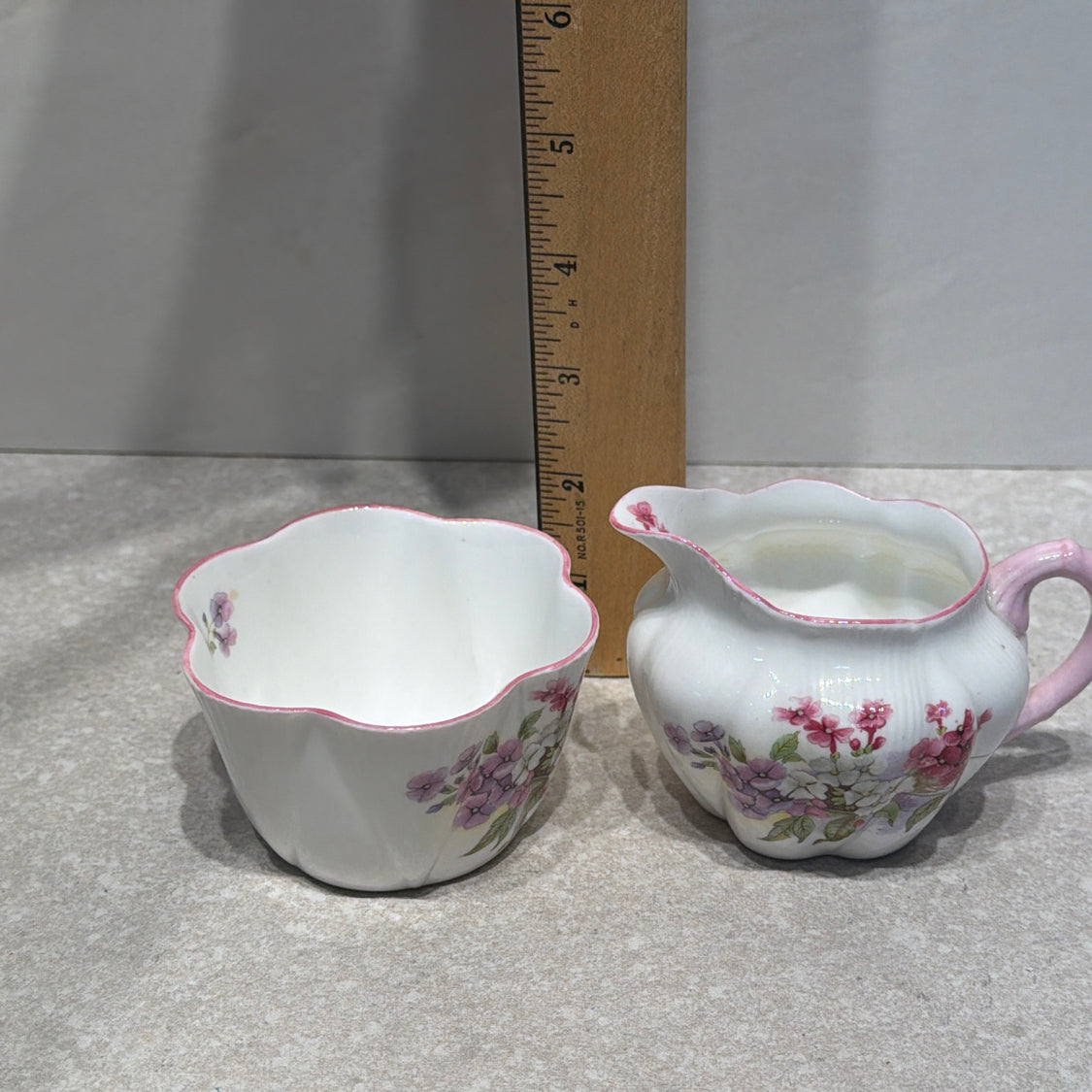 Shelley Sugar and Creamer