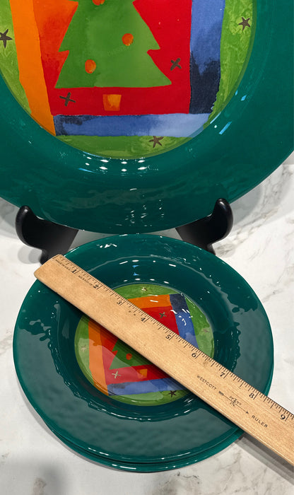 Set of 5 Crate and Barrel Plates