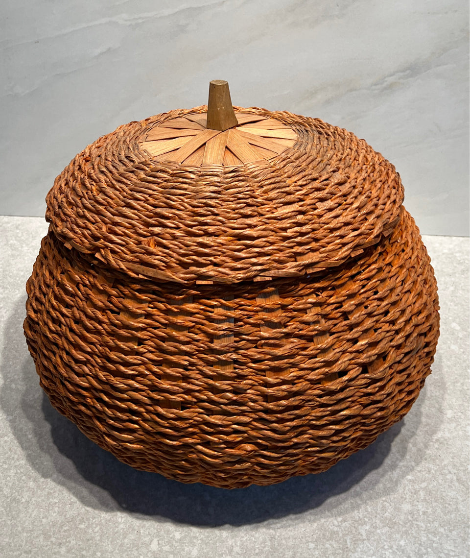 Covered Pumpkin Basket