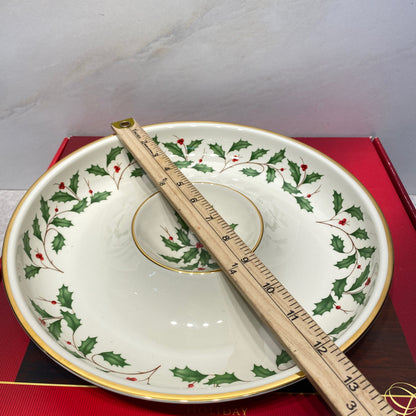 Lenox Holiday Chip and Dip