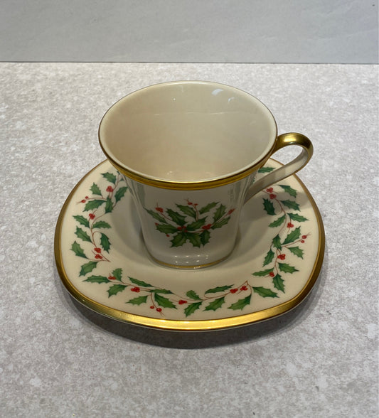Lenox Square Holiday Cup and Saucer