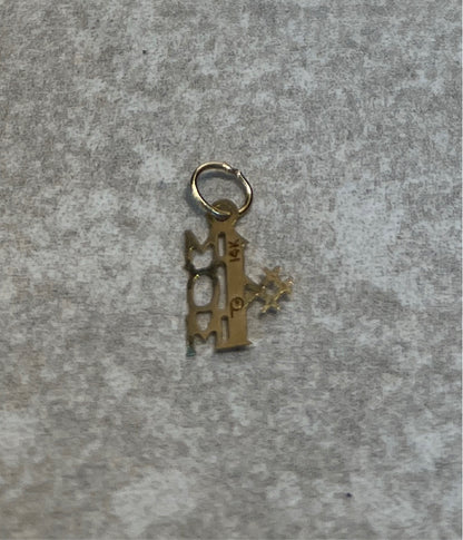 14K Mom Charm