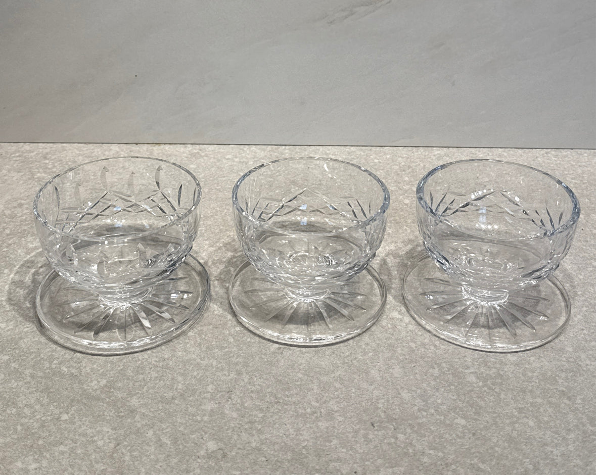 Set of 3 Waterford Dessert Bowls