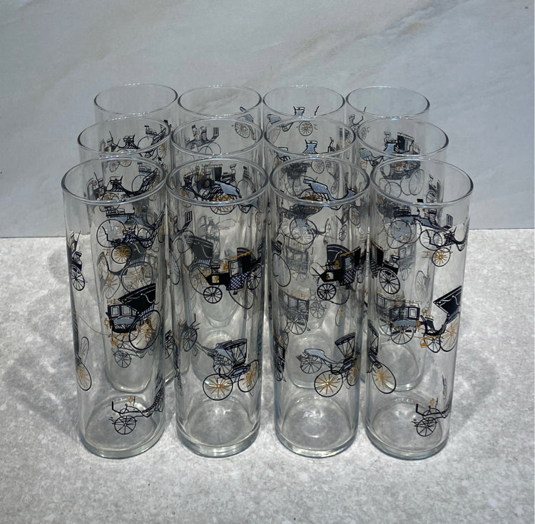 Set of 12 Vintage Glasses