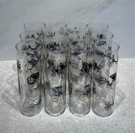 Set of 12 Vintage Glasses
