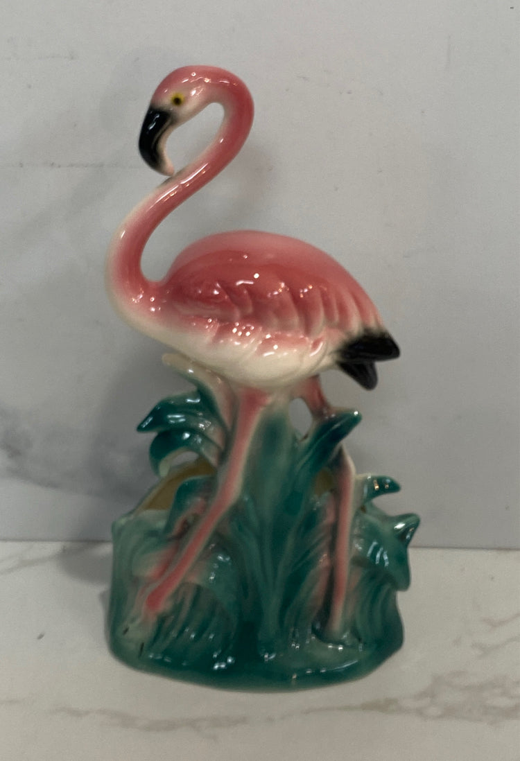 Vintage Flamingo Planter