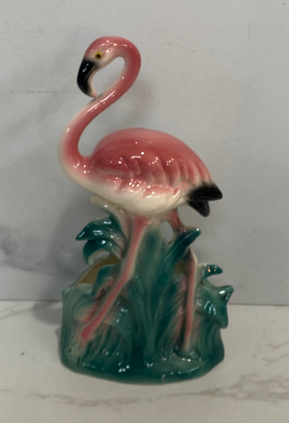 Vintage Flamingo Planter