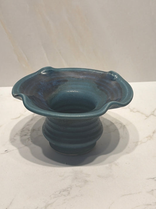 Sturbridge Pottery Vase with Frog