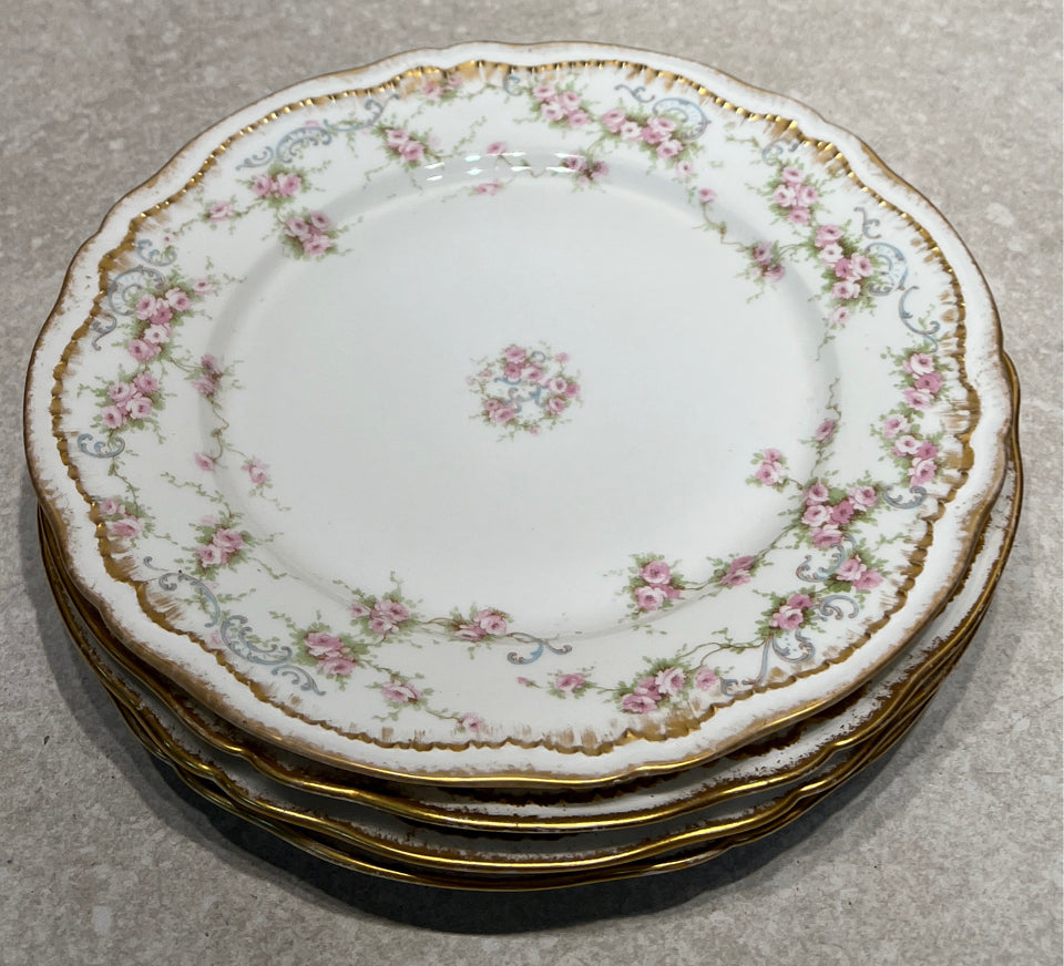 Set of 4 Haviland Plates