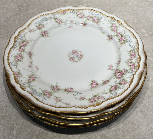 Set of 4 Haviland Plates