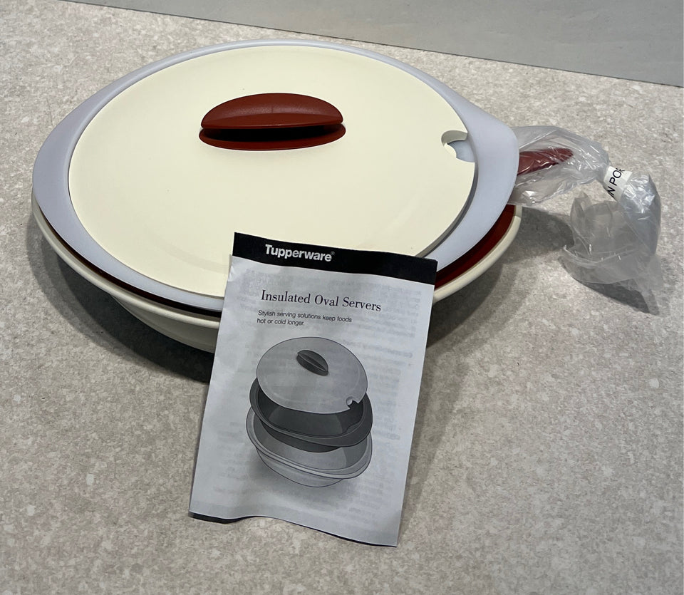 Tupperware Insulated Oval Server