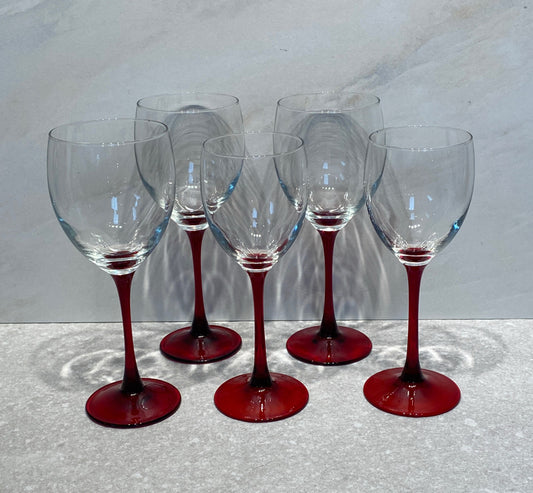 Set of 5 Wine Glasses