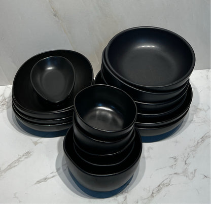 Set of  Black Dishes