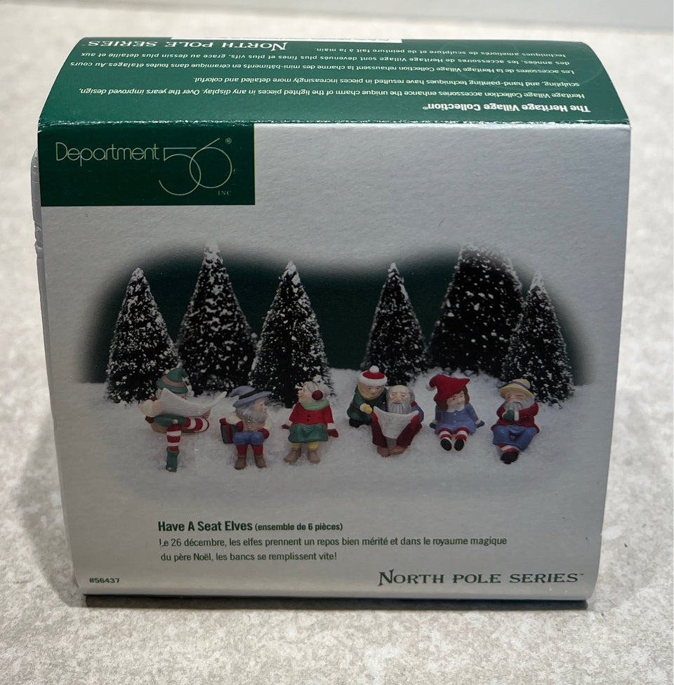 Dept. 56 Have A Seat Elves