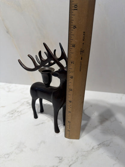 Metal Deer Candleholder
