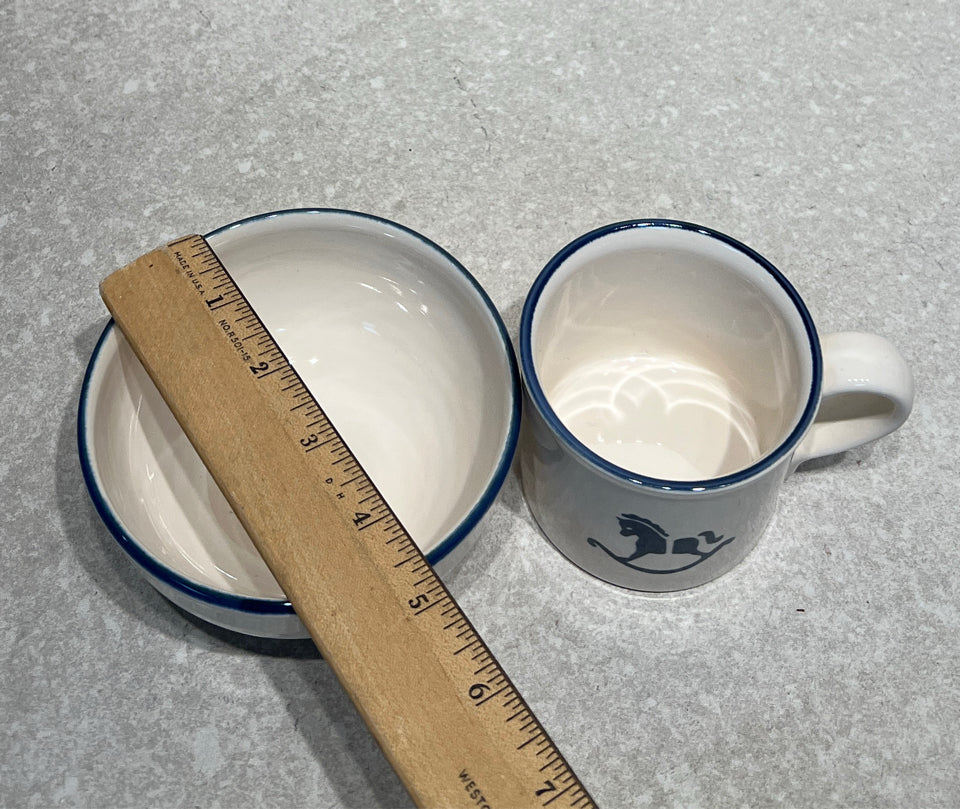 Pfaltzgraff Child's Mug and Bowl