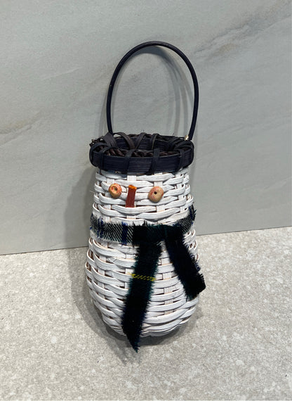 Handmade Snowman Basket