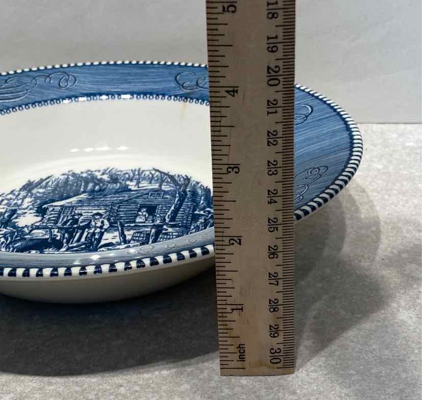 Currier and Ives Serving Bowl