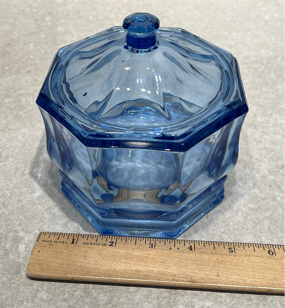 Covered Blue Dish