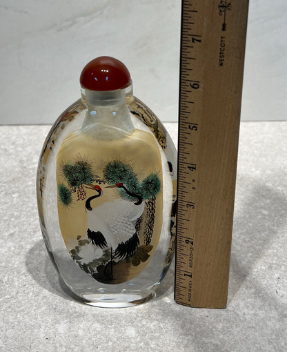 Chinese Reverse Painting Bottle