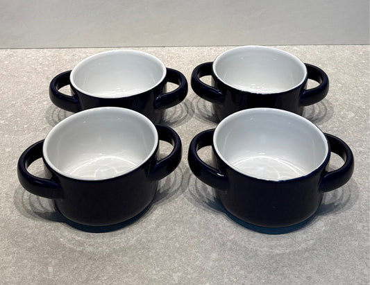 Set of 4 Handled Bowls