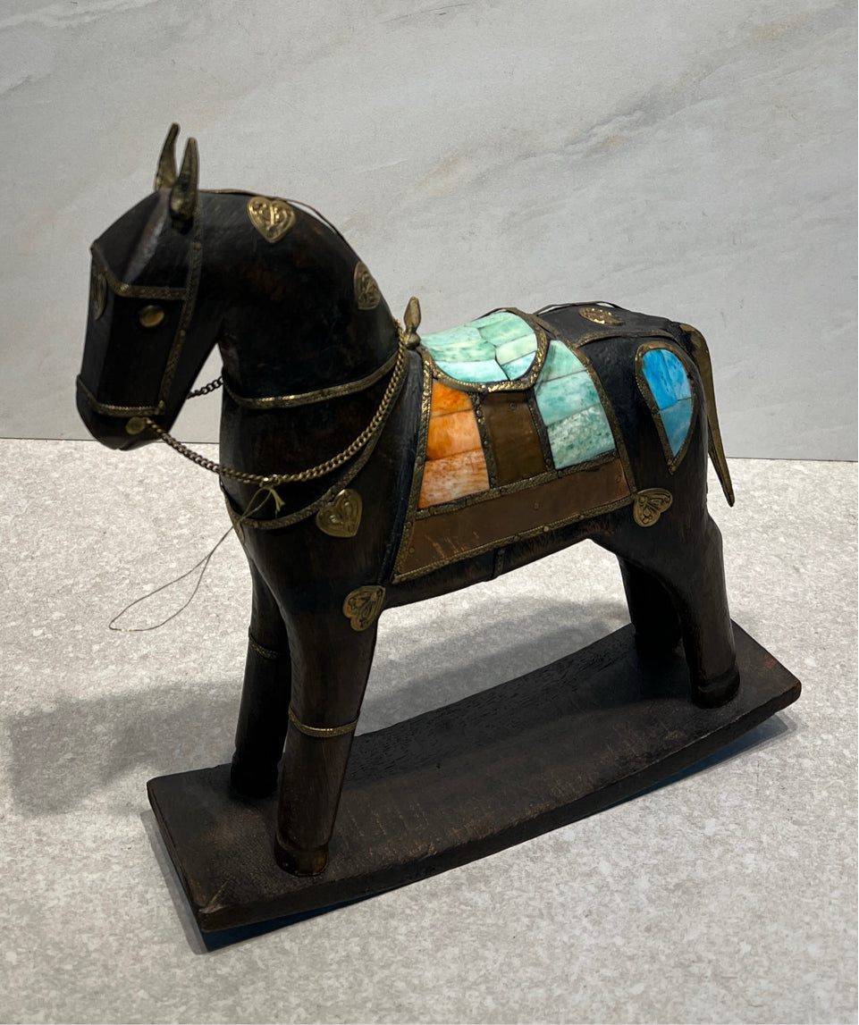 Hand Carved Wooden Horse
