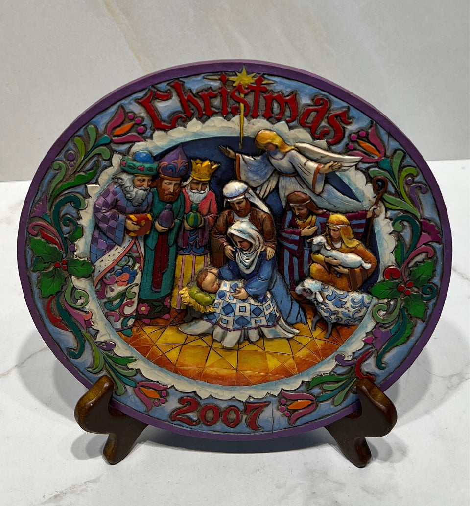 Jim Shore Christmas Plate
